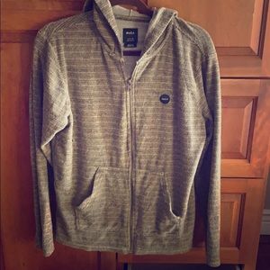 RVCA zip hoodie “super marle knit.” Men’s small.